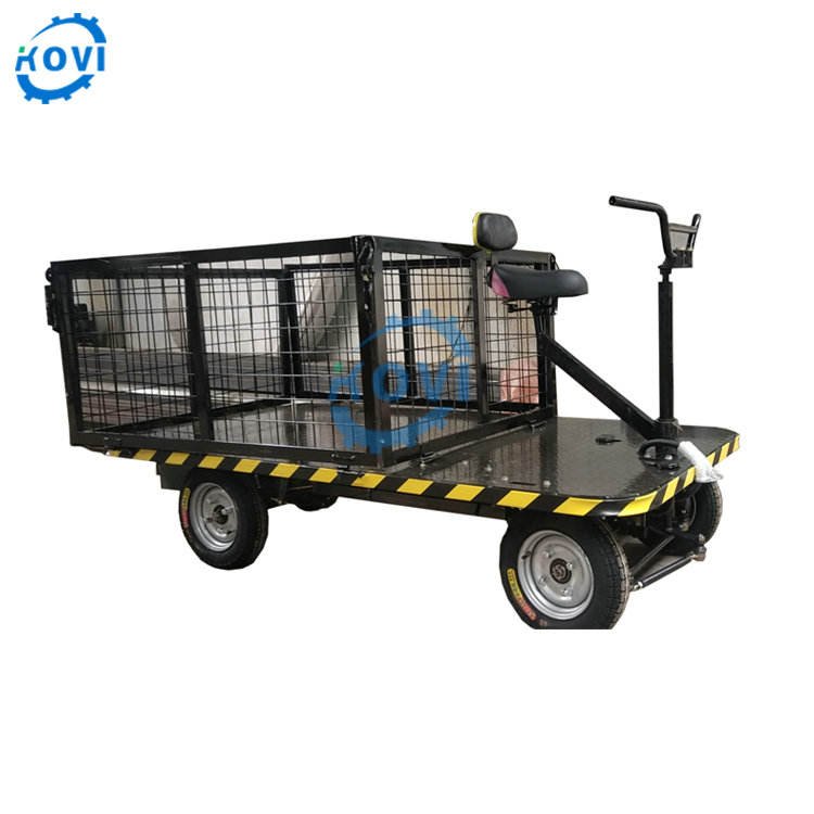 Direct from manufacturer 500kg steel garden trolley wagon cart with electric motor for heavy duty hauling and cargo transport