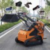 Direct from manufacturer compact mini skid steer loader with rotary plow trencher for earthmoving and material handling