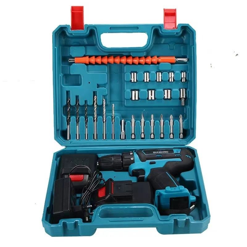 Direct from manufacturer 18V cordless power drill set with lithium ion battery for home projects and DIY tasks